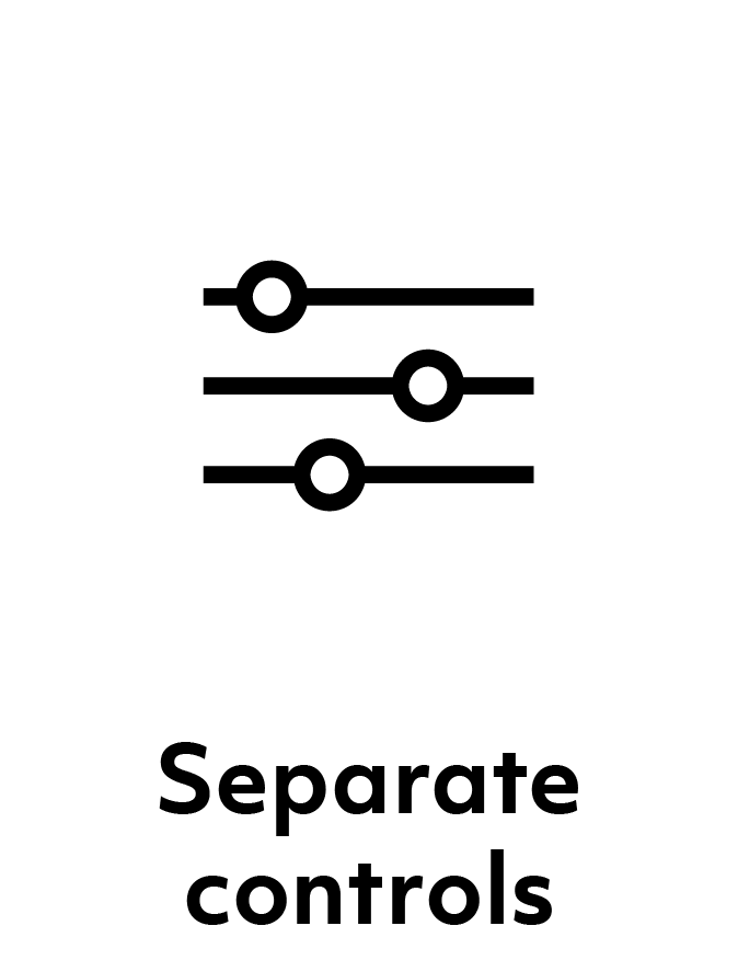 Separate motor controls
