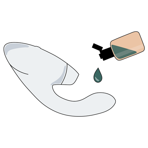 Add a few drops of your favorite water-based lubricant to the internal stimulator. 