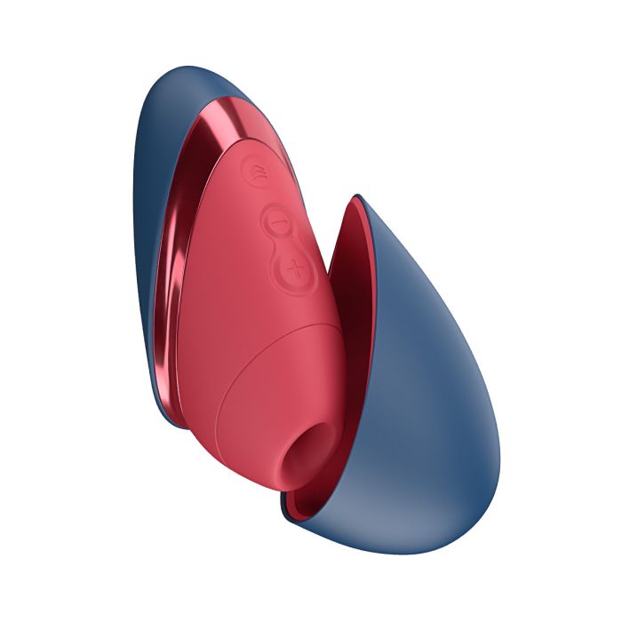 Next Liberty-Blue/Red Blue/Red Compact 3D Pleasure Air Clitoral Stimulator
