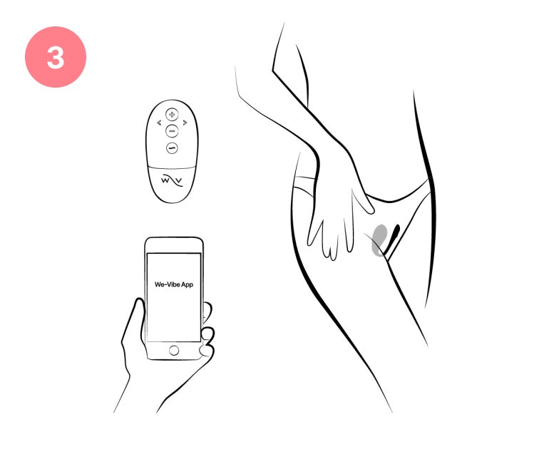 Best control the toy with the remote or We-Vibe app. Enjoy at home, in public, or over long-distance.